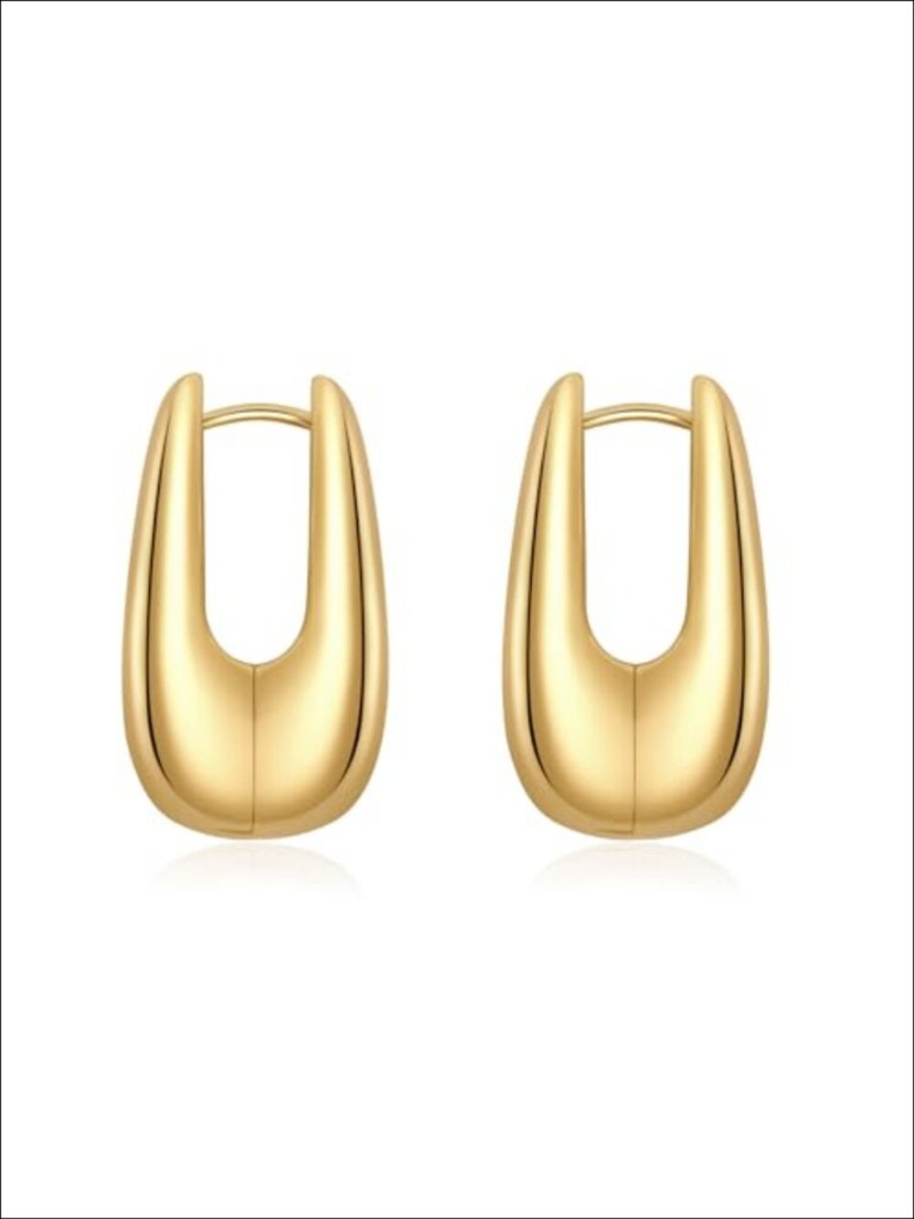 Chunky Knot Gold Plated Drop Dangle Statement Earrings Women Trendy